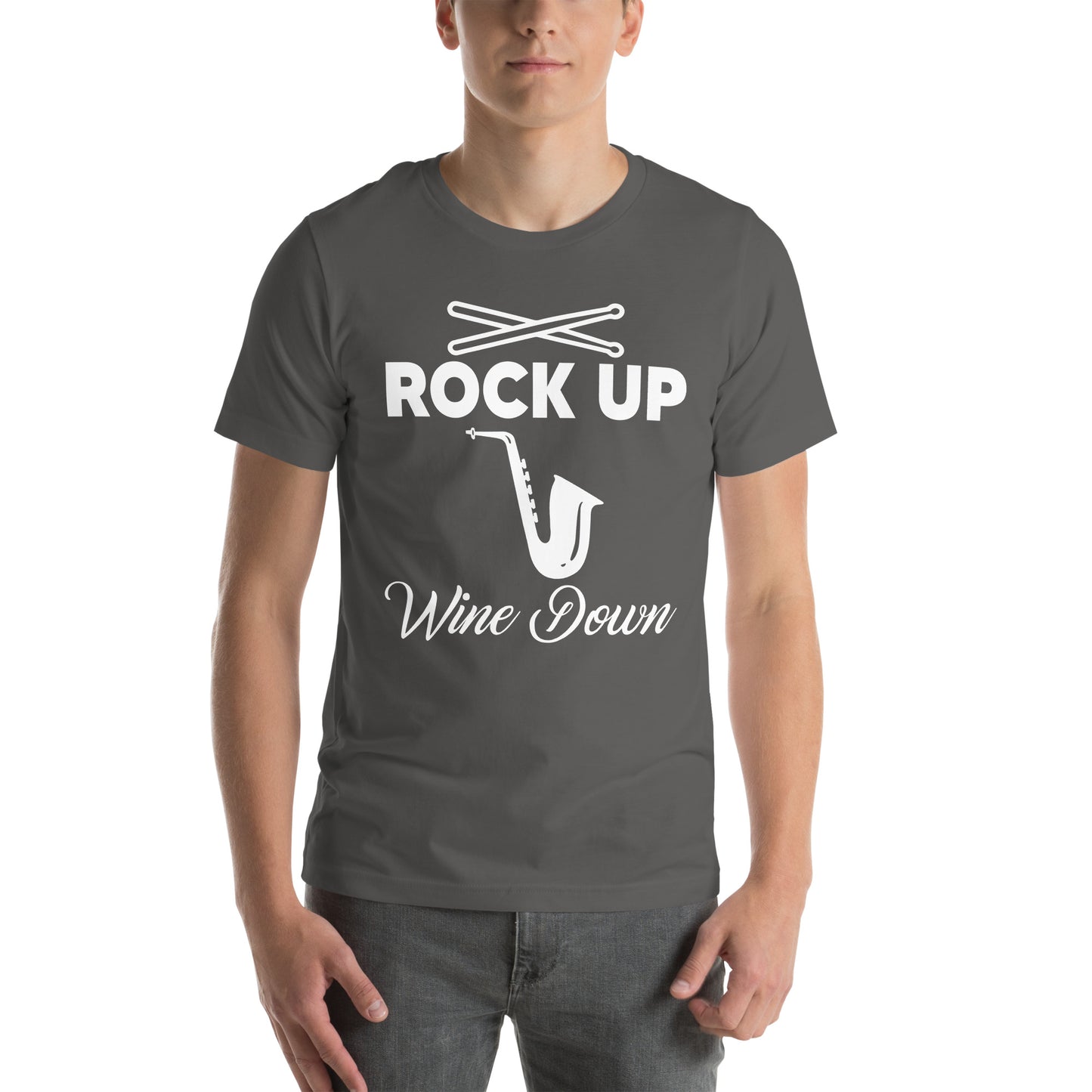 Rock Up 2 Wine Down (White Lettering)