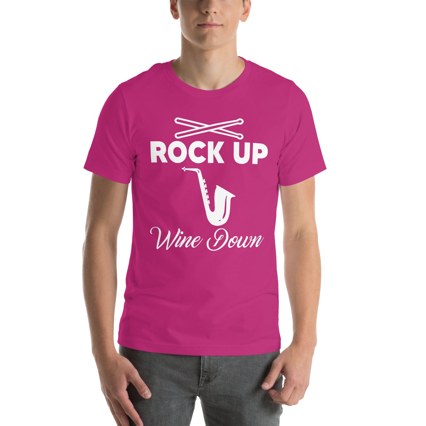 Rock Up 2 Wine Down (White Lettering)