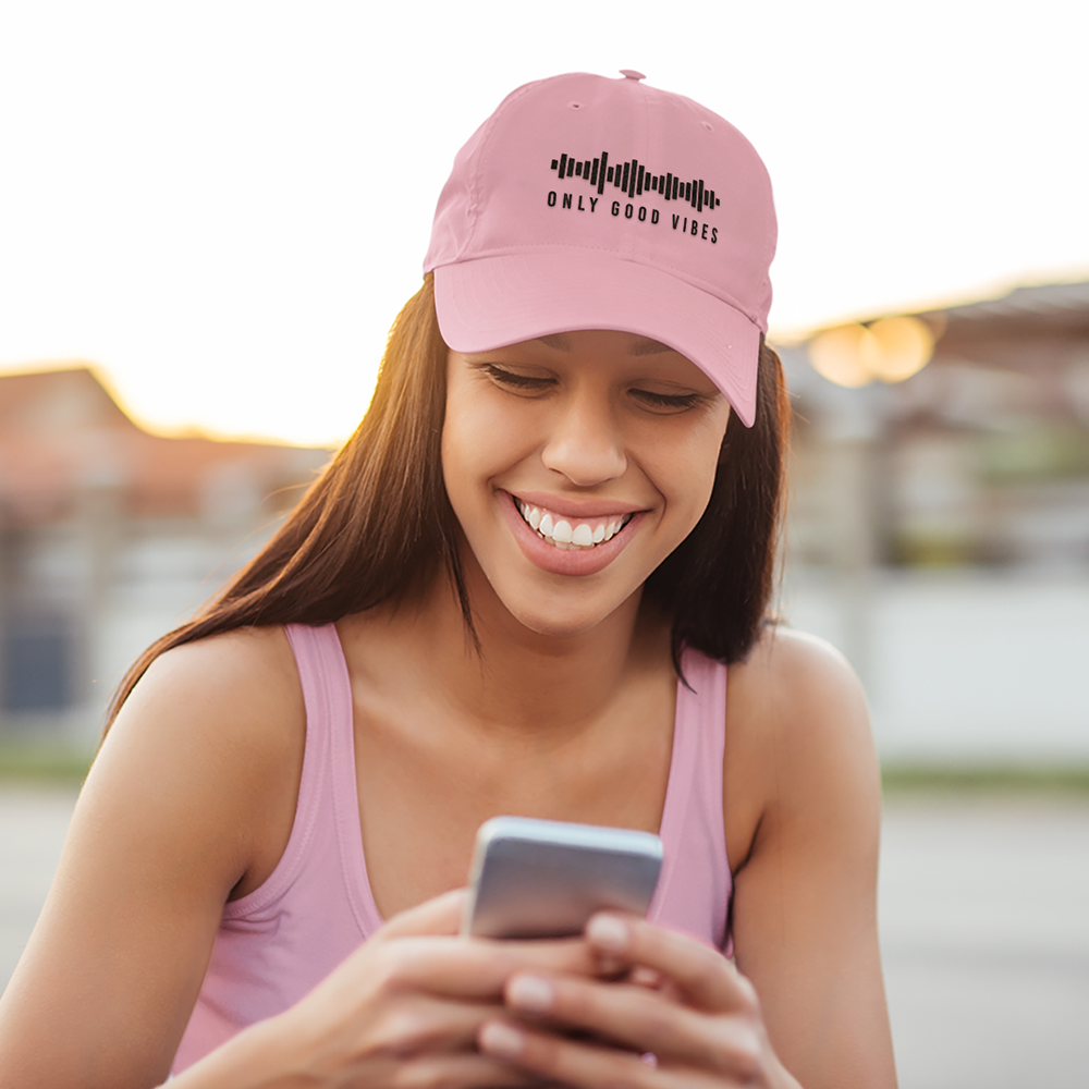 Only Good Vibes Cap (Black Lettering)