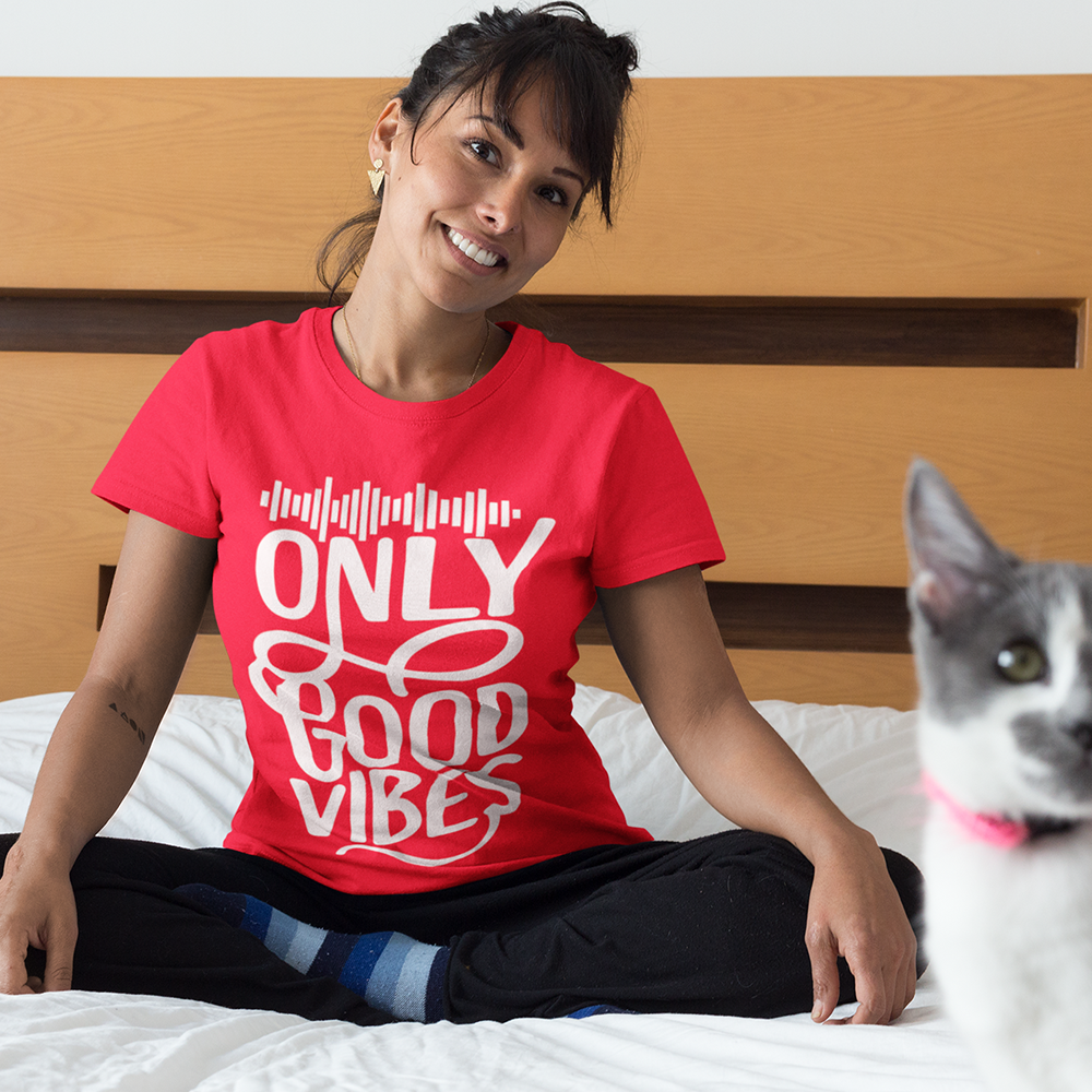 Only Good Vibes T-Shirt (White Lettering)