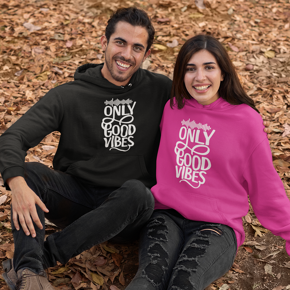 Only Good Vibes Hoodie (White Lettering)