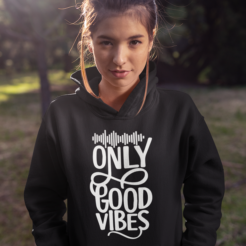 Only Good Vibes Hoodie (White Lettering)