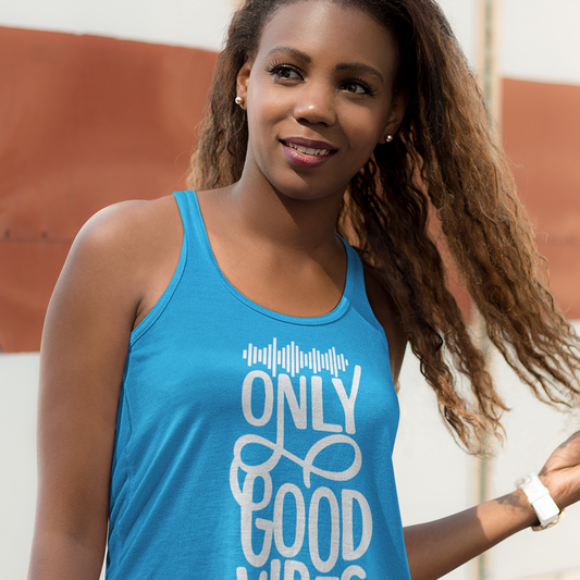 Only Good Vibes Women's Tank Top (White Lettering)