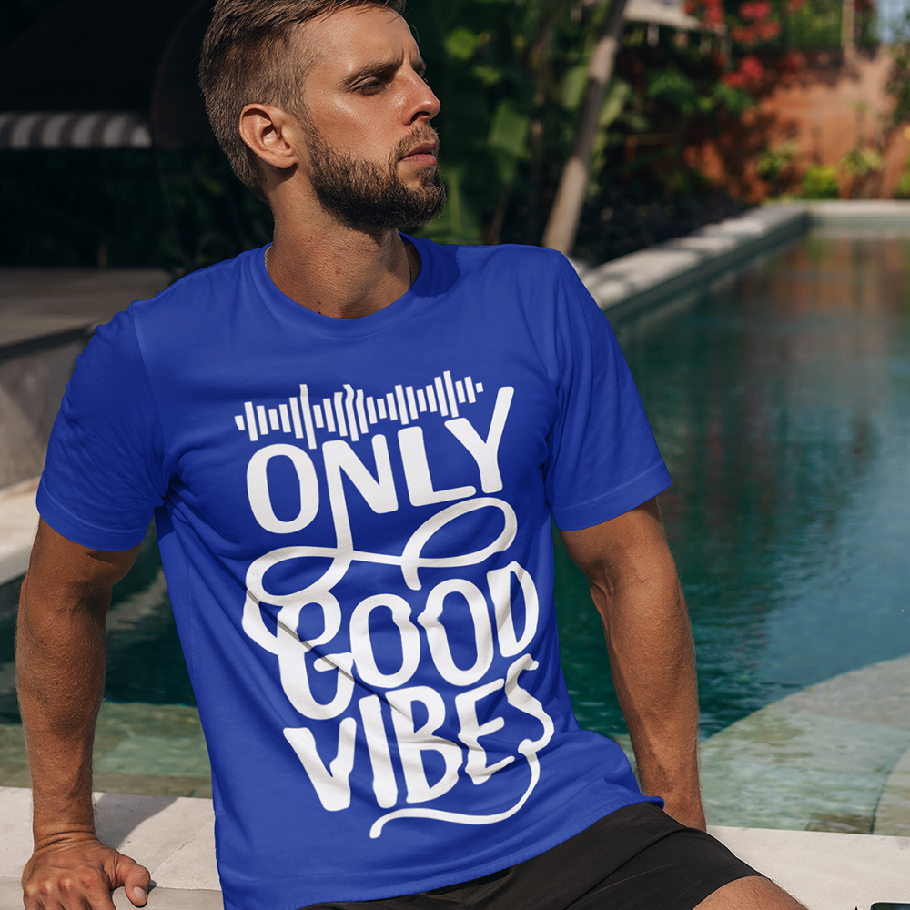 Only Good Vibes T-Shirt (White Lettering)