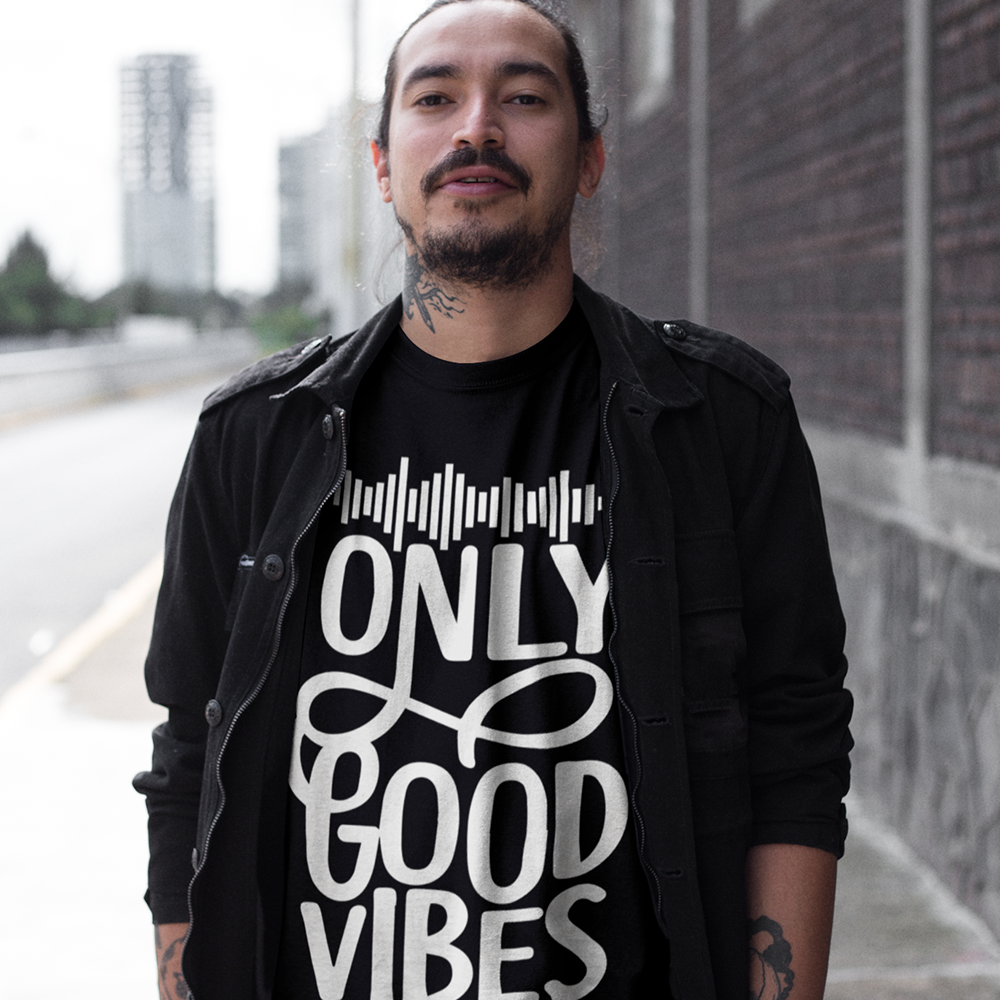 Only Good Vibes T-Shirt (White Lettering)