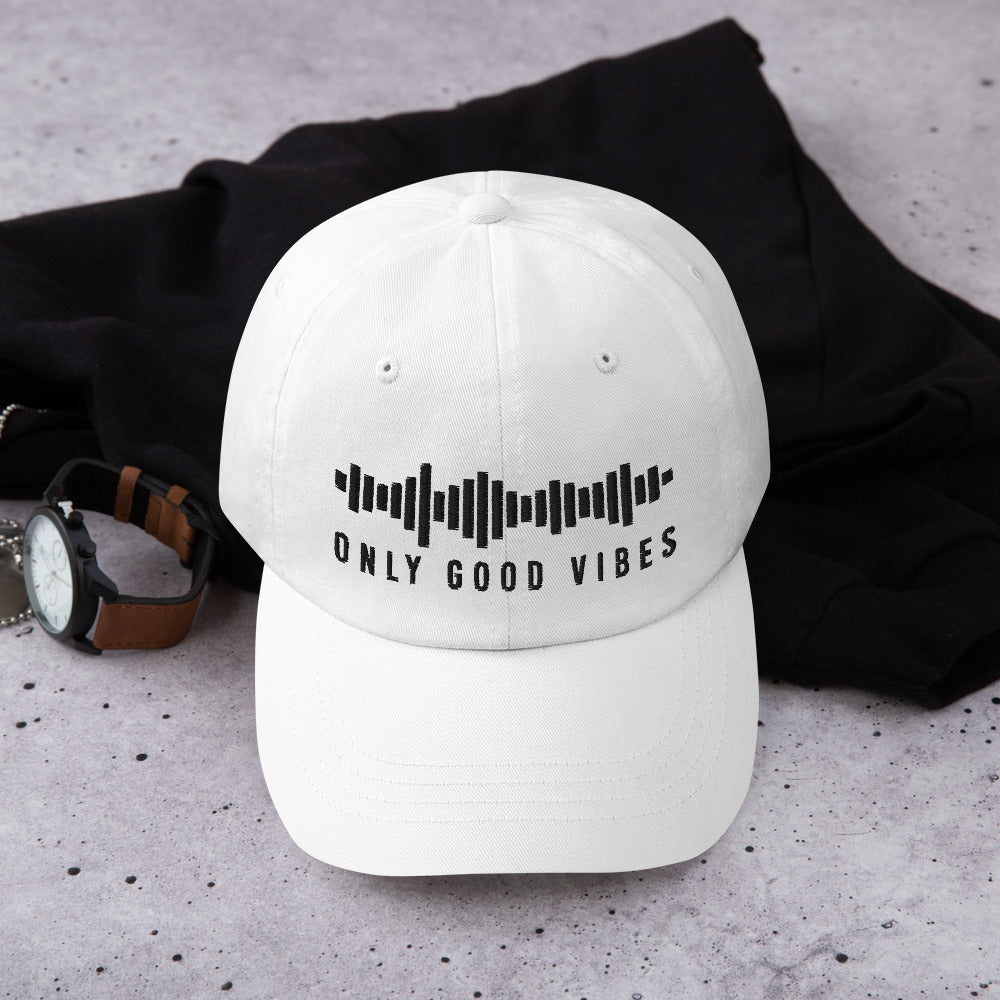 Only Good Vibes Cap (Black Lettering)