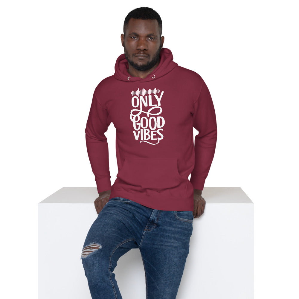 Only Good Vibes Hoodie (White Lettering)