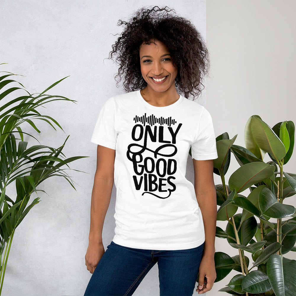 Only Good Vibes T-Shirt (Black Lettering)